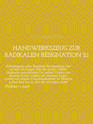 cover image of Handwerkszeug zur RADIKALEN RESIGNATION 2.1
